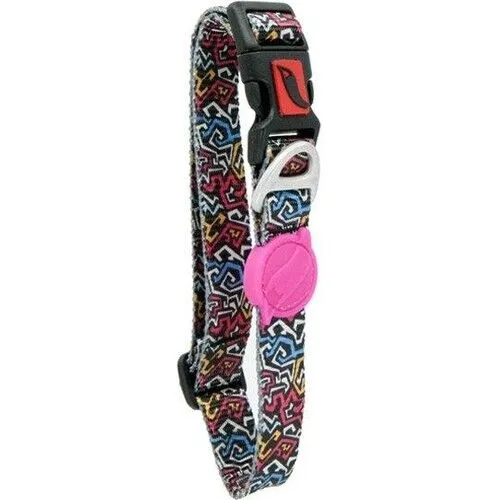 Tailpetz Easy & Safety Lock Çıngıraklı Ayarlanabilir Kedi Boyun Tasması Graffiti