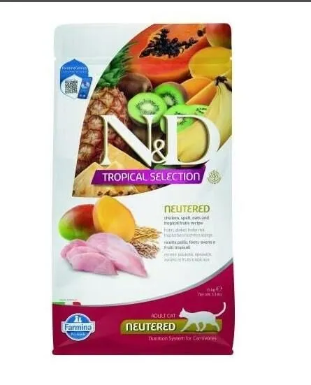 ND Tropical Tavuklu Kısırlaştırılmış Kedi Maması 1.5 Kg