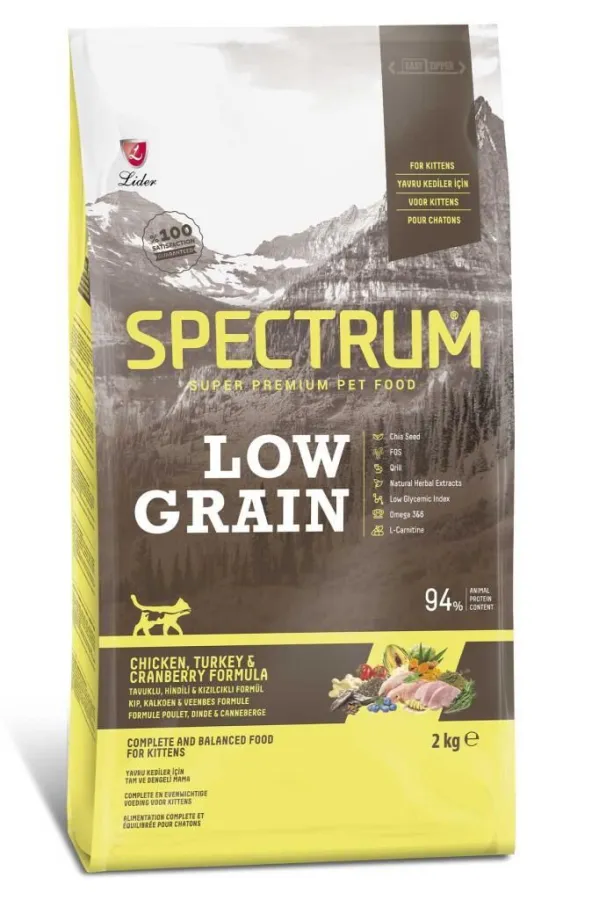 Spectrum Az Tahıllı Tavuk-Hindi Yavru Kedi Maması 2 Kg
