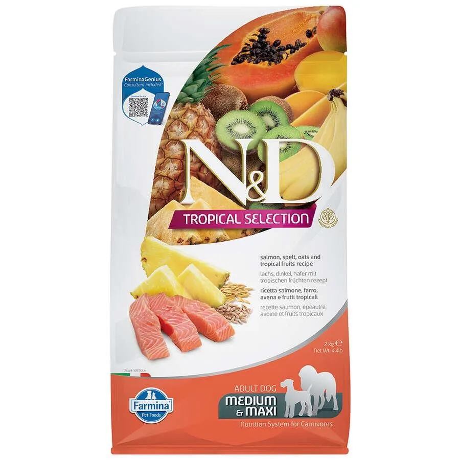 ND Tropical Selection Somonlu Yetişkin Medium-Maxi Köpek Maması 2 Kg