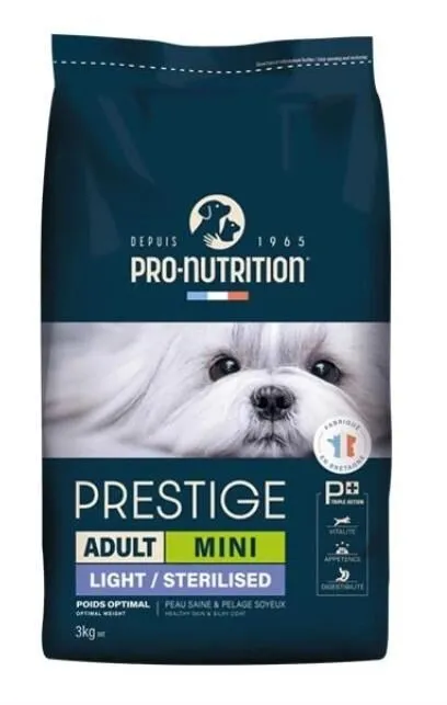 Pro Nutrition Prestige Adult Mini Light Kısırlaştırılmış Yetişkin Köpek Maması 3 Kg