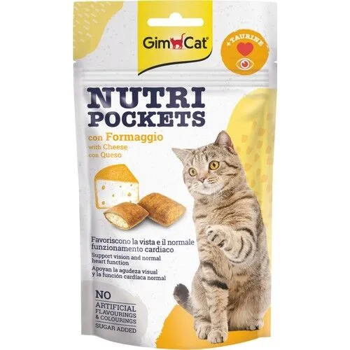 Gimcat Nutripockets Peynirli Kedi Ödülü Taurinli 60Gr