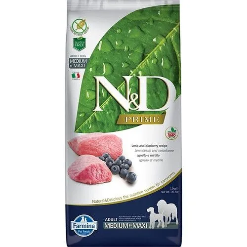 ND Tahılsız Kuzulu Medium Maxi Yetişkin Köpek Maması 12 Kg