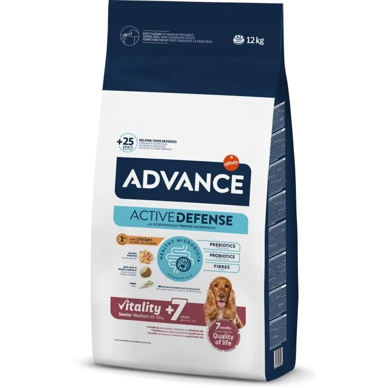Advance Tavuklu Ve Pirinçli Orta Boy Irk Yaşlı Köpek Maması 12 kg