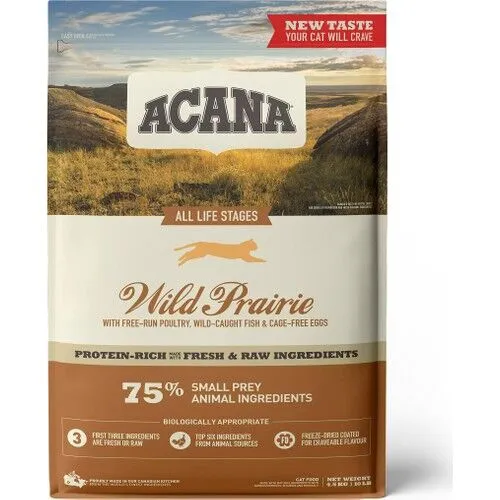 Acana Wild Prairie Tavuklu ve Balıklı Tahılsız Kedi Maması 4,5kg