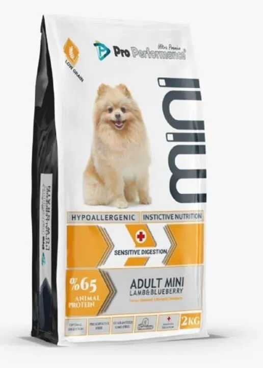 Pro Performance Kuzulu ve Yaban Mersinli Mini Yetiskin Köpek Mamasi 2 Kg