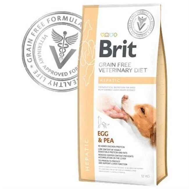 Brit Veterinary Diet Hepatic Karaciğer Yetmezliği olan Köpekler için Tahılsız Köpek Maması 2kg