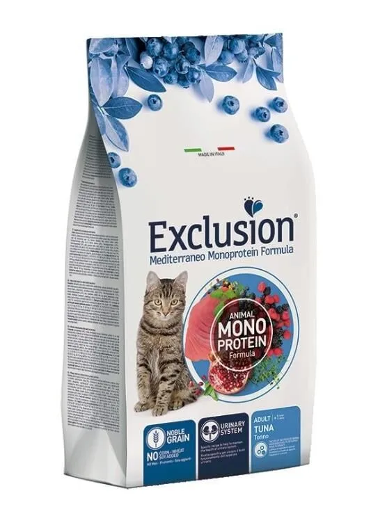 Exclusion Monoprotein Ton Balıklı Düşük Tahıllı Yetişkin Kedi Maması 12 Kg