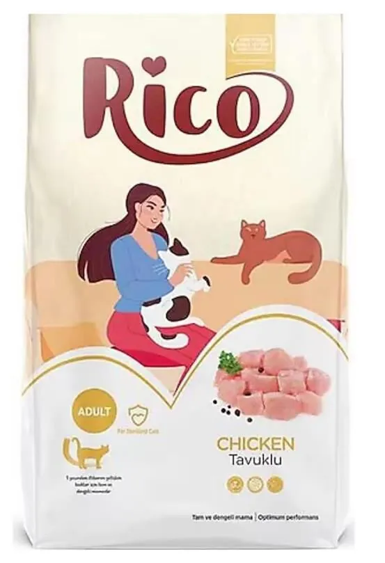 Rico Tavuklu Kısırlaştırılmış Kedi Maması 15 KG