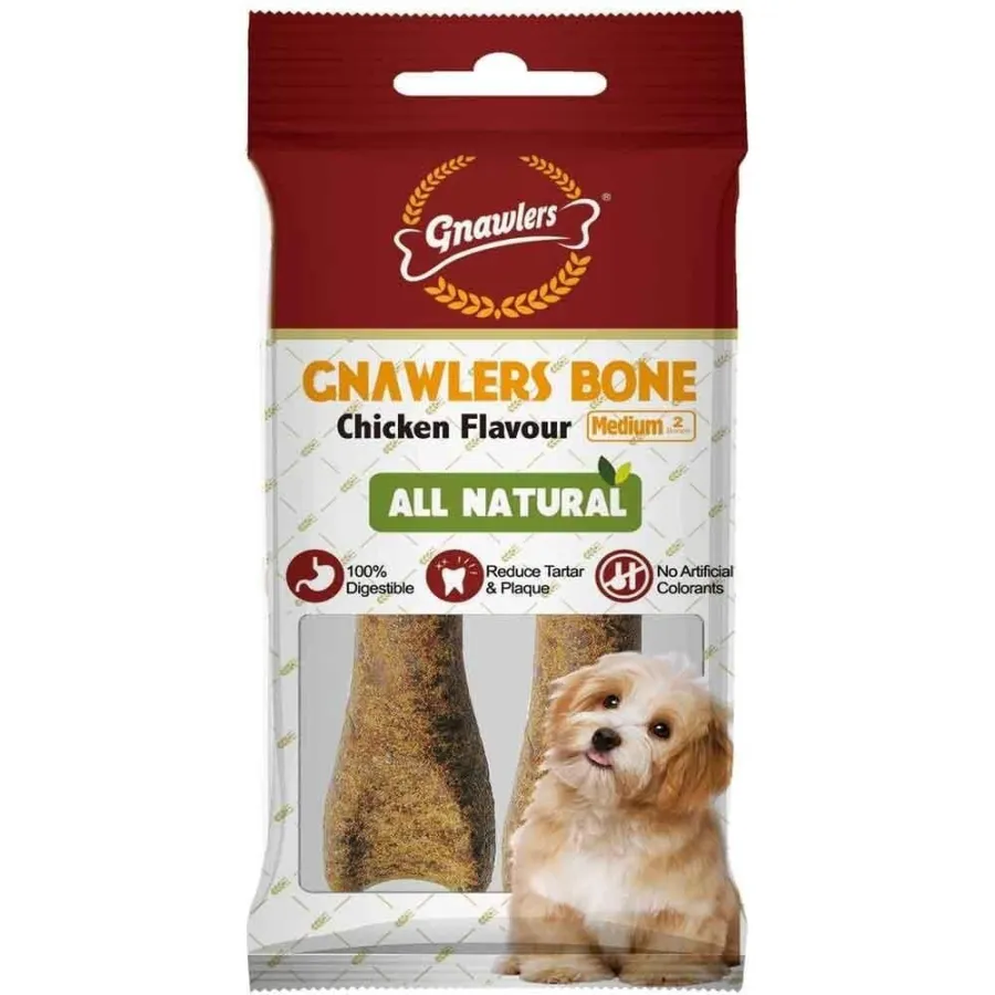 Gnawlers Köpek Ödül Kemiği Tavuklu 2'li 90 Gr