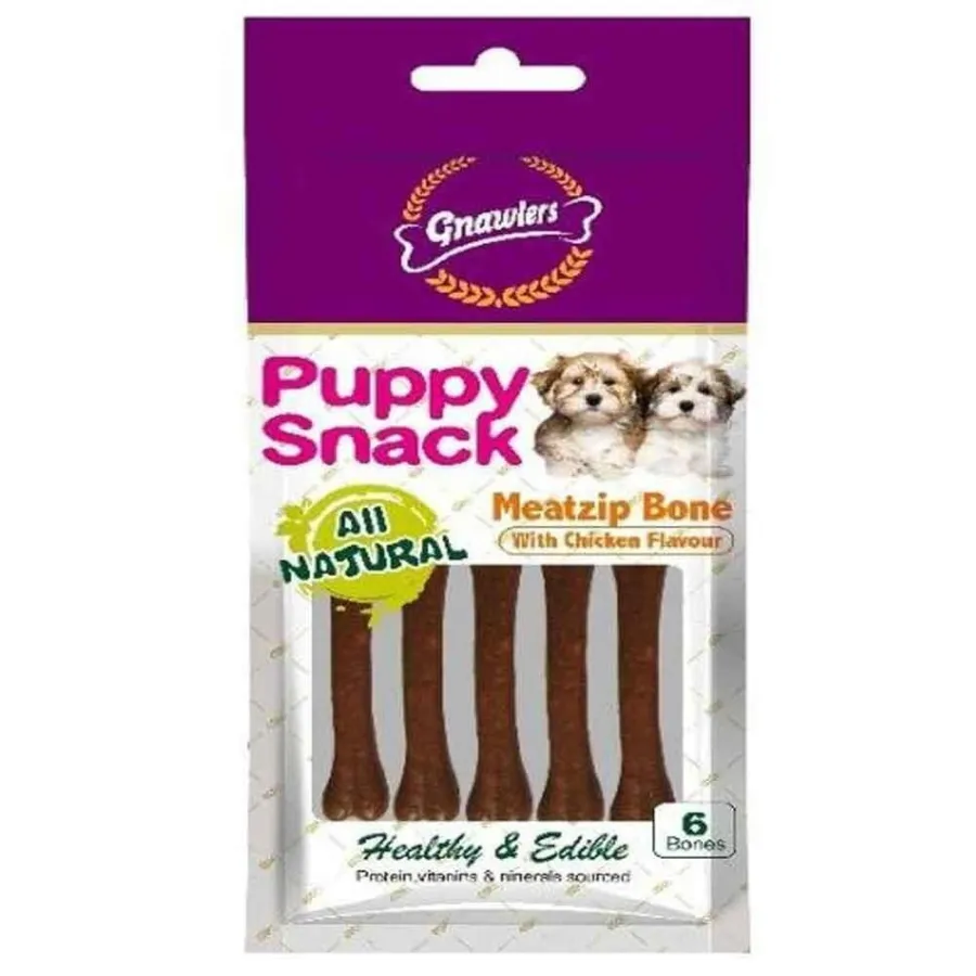 Gnawlers Chicken Flavor Meat Bone Köpek Ödülü 6 Lı