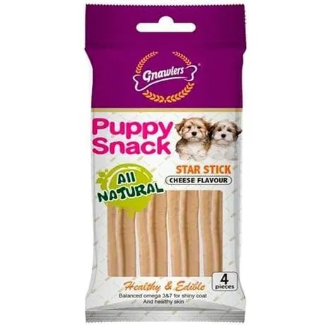 Gnawlers Köpek Ödülü Star Stick Peynir Aromalı 4'lü Paket