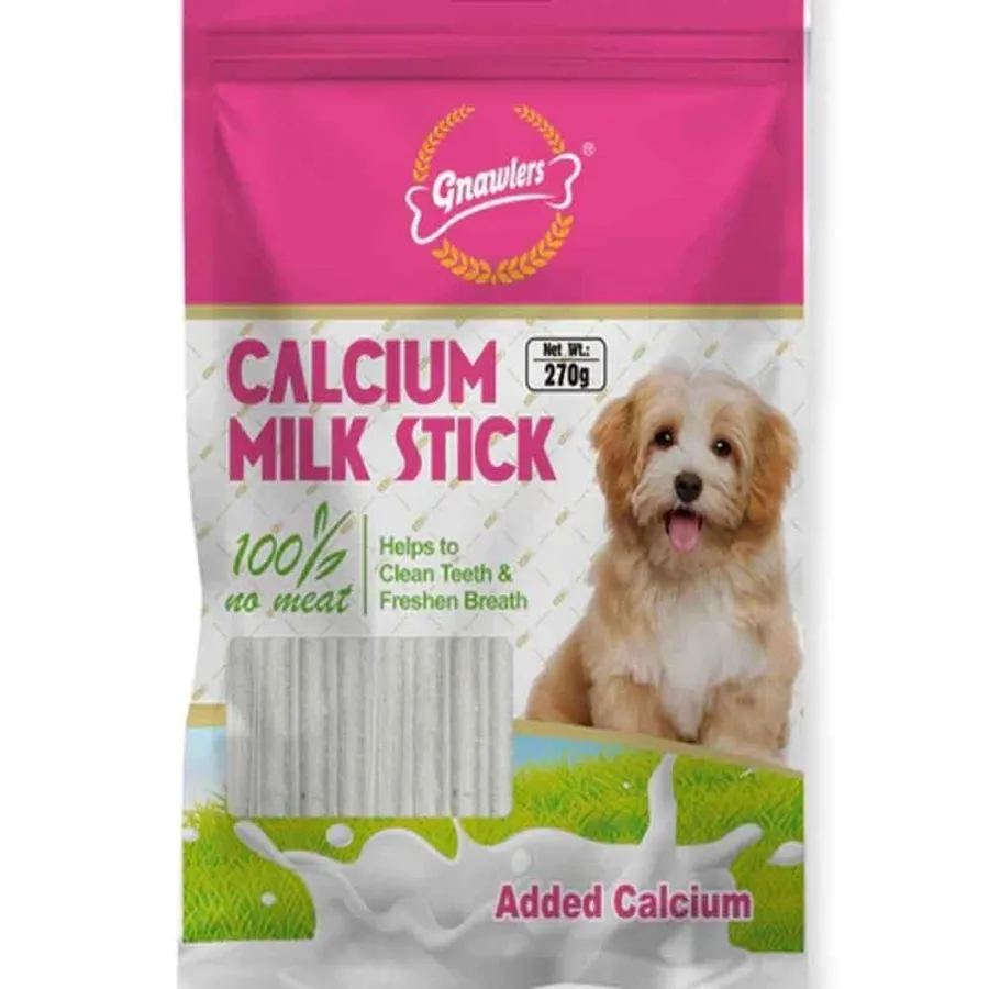 Gnawlers Köpek Ödülü Kalsiyumlu Sütlü Çubuklar 270 Gr