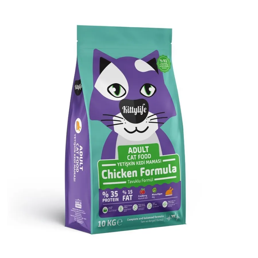 Kittylife Tavuklu Yetişkin Kedi Maması 10 Kg