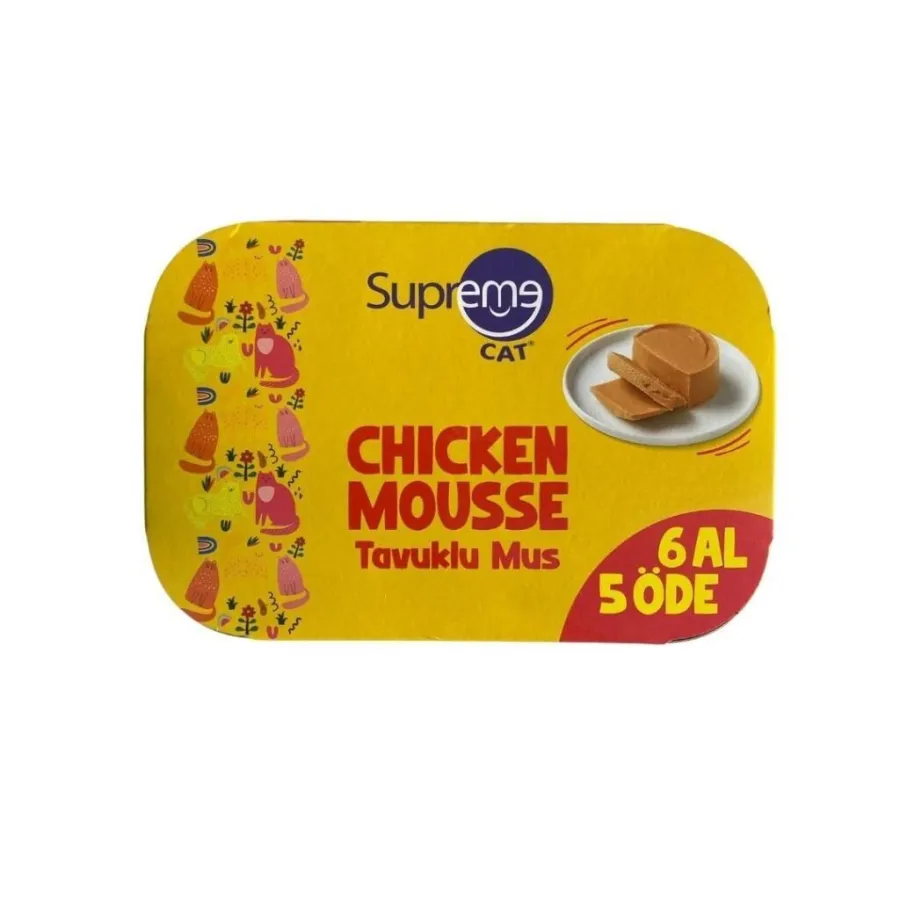Supreme Cat Tavuklu Püre Yaş Kedi Konservesi 85 Gr 6 Al 5 Öde