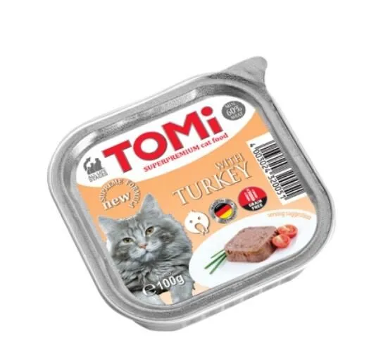 Tomi Pate Hindili Yetişkin Kedi Konservesi 100gr