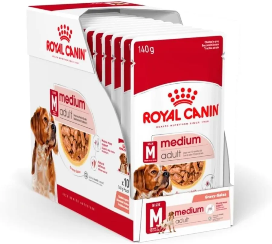 Royal Canin Medium Adult Köpek Yaş Maması 140g 10'lu Paket