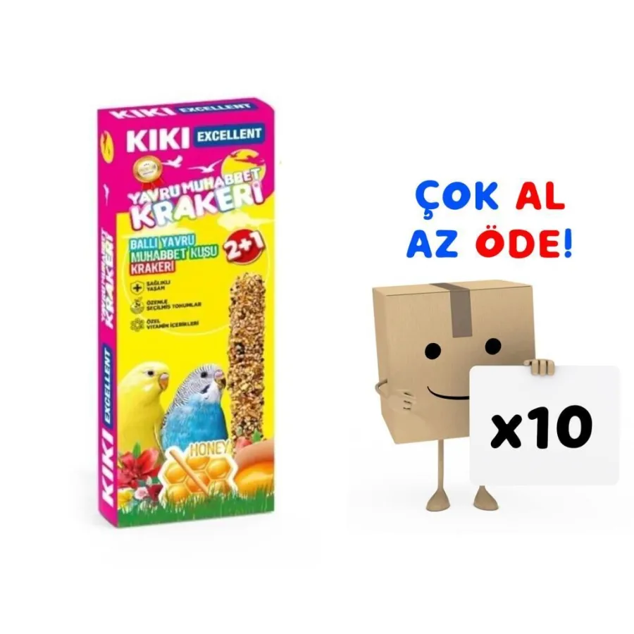 Kiki Excellent Yavru  Kraker 3 Adet ( Muhabbet ) 10'lu Paket