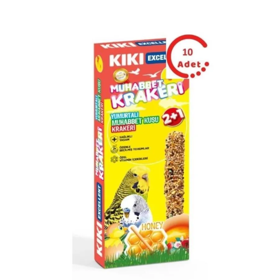 Kiki Excellent Yumurtalı  Kraker 3 Adet ( Muhabbet ) 10'lu Paket