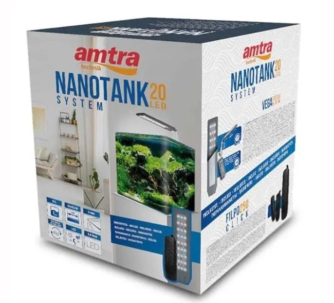 Amtra Nano Tank 20 Akvaryum Set 25x25x30 Cm 18 Lt