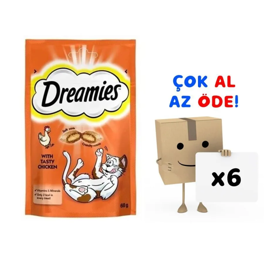Dreamies Tavuklu Kedi Ödülü 60 Gr 6'lı Paket