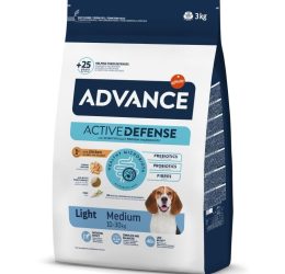 Advance Light Tavuklu Orta Boy Yetişkin Köpek Maması 3 kg