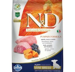 Nd Kuzu Etli Balkabaklı Yavru Mini Köpek Maması 7 Kg
