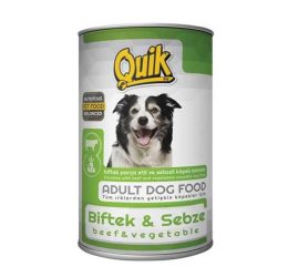 Quik Biftekli ve Sebzeli Köpek Konservesi 415 Gr