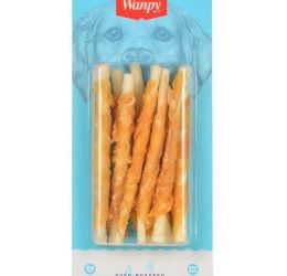 Wanpy Deri Üzerine Tavuk Sarılı Köpek Ödülü 85 gr
