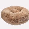 Dubex Brownie Yuvarlak Kedi-Köpek Yatağı – Camel/Medium