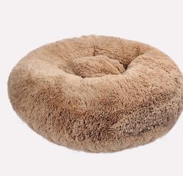 Dubex Brownie Yuvarlak Kedi-Köpek Yatağı – Camel/Medium