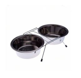 Eurodog DDWF2BCP-1/2 Pt Ayaklı İkili Metal M.Kabı ø11,5 Cm