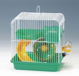 Eurogold Yeşil Beyaz Hamster Kafesi 23*17*25 cm