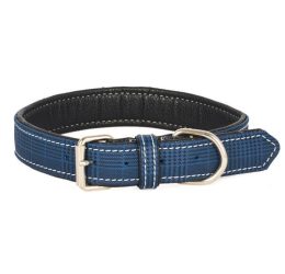 Flip Ekose Yumuşak Doku Köpek Boyun Tasması Mavi 48 cm
