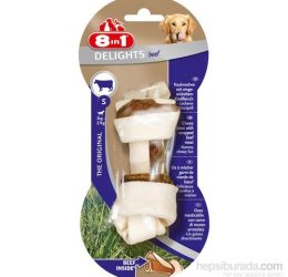 8in1 Delights Bones Biftekli Köpekler İçin Ağız Bakım Kemiği Small