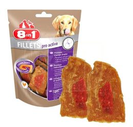 8in1 Poch Fillets Pro Active Glikozamin Katkılı Köpek Ödülü 80Gr