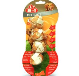 8in1 Delights Bones Köpekler İçin Ağız Bakım Kemiği Çiğneme Topu Small 4 Adet
