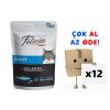 Felicia Tahılsız Yetişkin Somonlu Yaş Kedi Maması 85 gr 12’li Paket