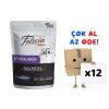 Felicia Tahılsız Sterilised Kısırlaştırılmış Somonlu Yaş Kedi Maması 85 gr 12’li Paket