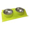 Nunbell Çiftli Mama ve Su Kabı – Paslanmaz Çelik