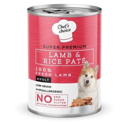 Chefs Choice Kuzulu Pirinçli Ezme Yetişkin Köpek Konseve Maması 400 Gr