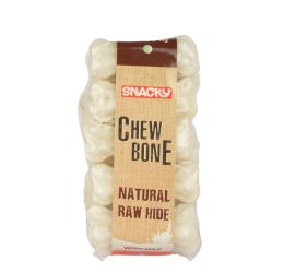 Snacky Beyaz Çiğneme Kemiği 5 cm 10 gr 10 Ad