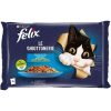 Felix Multipack Somonlu ve Ton Balıklı Yetişkin Kedi Yaş Maması 4x85gr