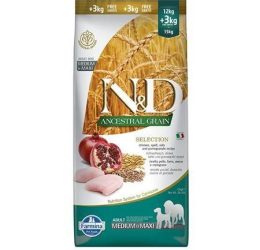 Nd Az Tahıllı Tavuklu Yetişkin Medium Maxi Köpek Maması 12+3 Kg