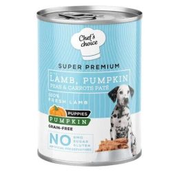 New Chefs Choice Pumpkin Pate Puppy Kuzu Balkabak Yavru Köpek Yaş Maması 400 Gr