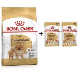Royal Canin Pomeranian Yetişkin Köpek Maması 1,5 Kg + 2 Adet Yaş Mama Hediye