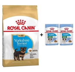 Royal Canin Yorkshire Terrier Yavru köpek Maması 1,5 kg + 2 Adet Yaş Mama Hediye