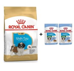 Royal Canin Shih Tzu Puppy Yavru Köpek Maması 1.5 Kg + 2 Adet Yaş Mama Hediye