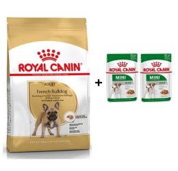 Royal Canin French Bulldog Yetişkin Köpek Maması 3 kg + 2 Adet Yaş Mama Hediye