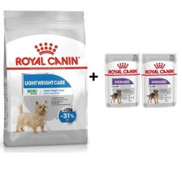 Royal Canin Light Weight Care Köpek Maması 3 Kg + 2 Adet Yaş Mama Hediye